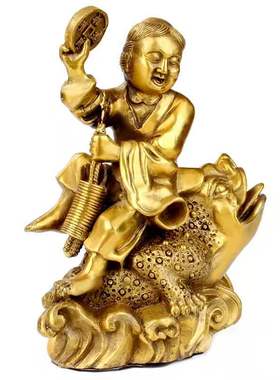 纯铜刘海戏金蟾摆件铜金蟾招财聚财家居客厅装饰品店铺工艺品摆件