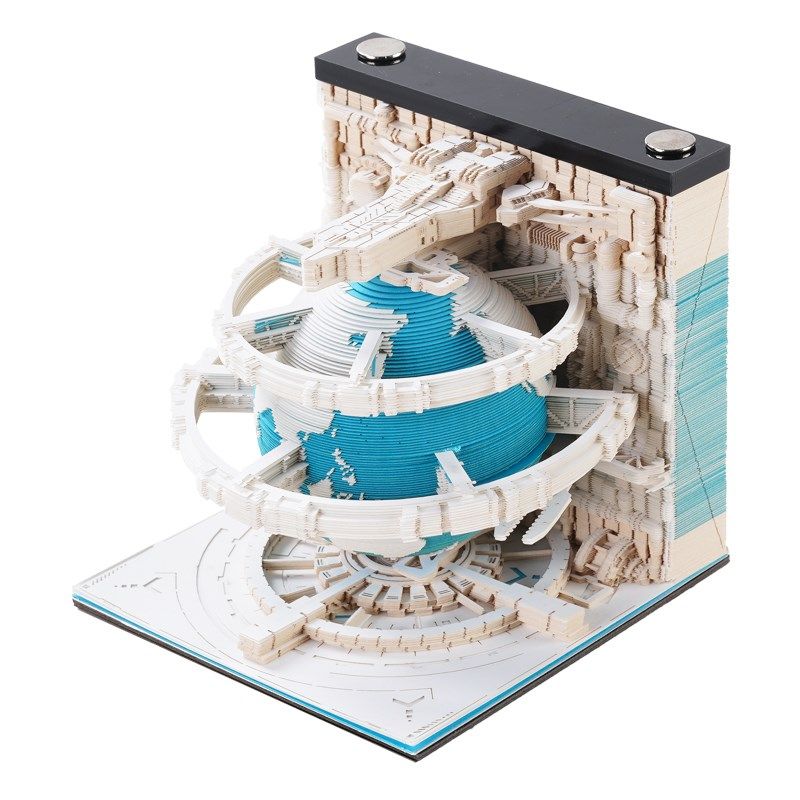 2024龙年3D立体纸雕日历拯救地球科幻系列便签纸手撕创意台历礼物,淘宝优惠券,粉丝福利购,淘宝优惠卷