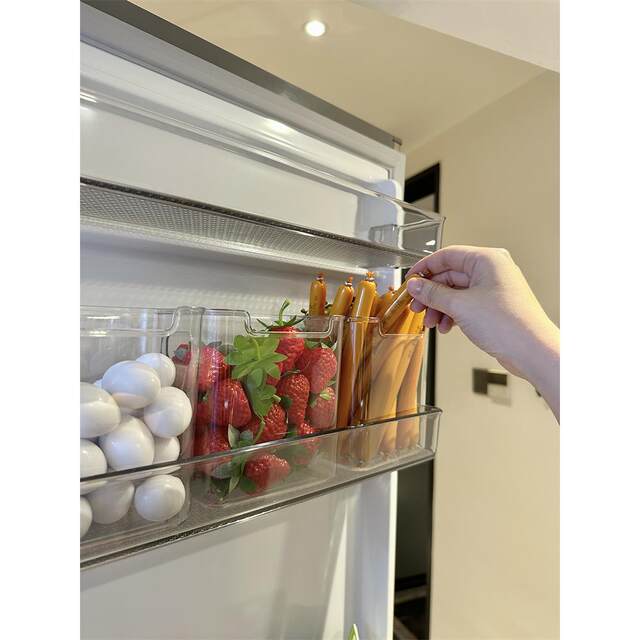 Kitchen refrigerator freshness cleaning tool household egg storage rack food grade refrigerator side door storage box