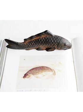 日本南部铁器摆件大鲤鱼文镇纯手工铸铁日式风格创意家居饰品