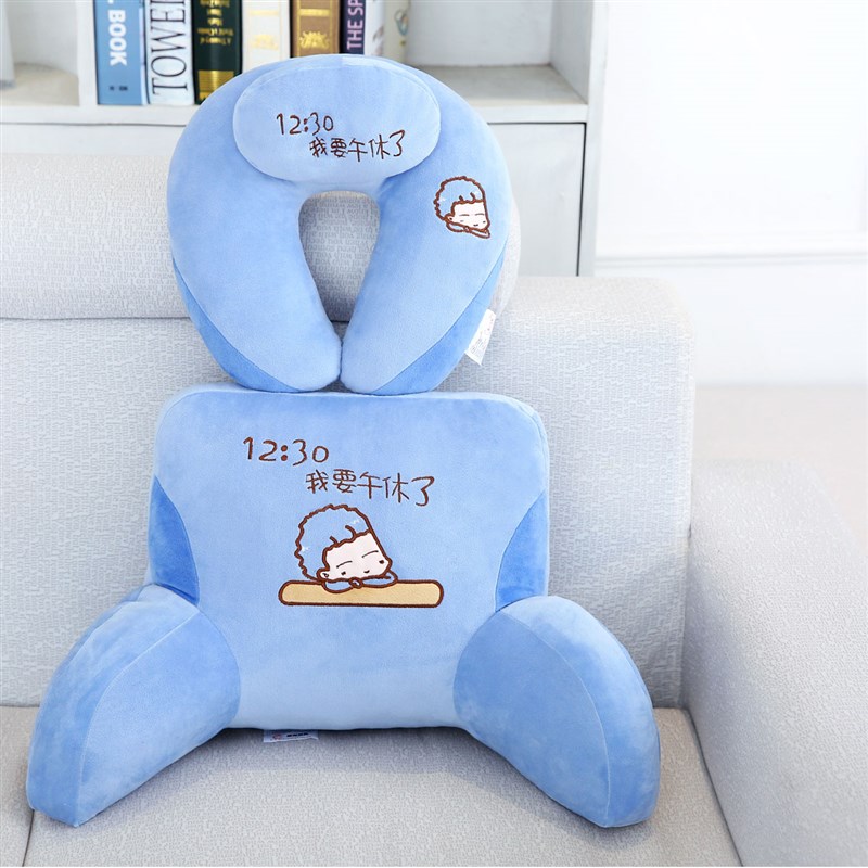 腰靠办公室椅子靠枕护颈枕护腰座椅垫孕妇腰垫靠背抱枕汽车护腰枕 - 图2