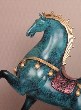 西安唐马唐三彩装饰品招财俊马摆件酒柜客厅办公领导高档马到成功