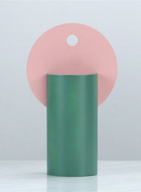 北欧式样板房客厅电视柜金属彩色花器花插摆件餐厅轻奢软装艺术品