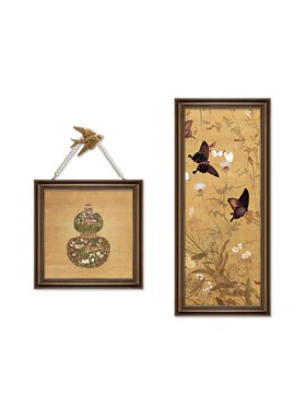 中古风装饰画卧室床挂画法式复古油画卧壁画