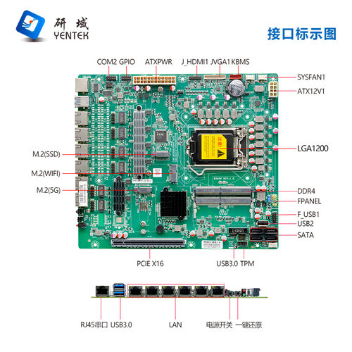 研域R590V软路由工控主板6网口5G 10/11代LGA1200企业路由器Z590 - 图1