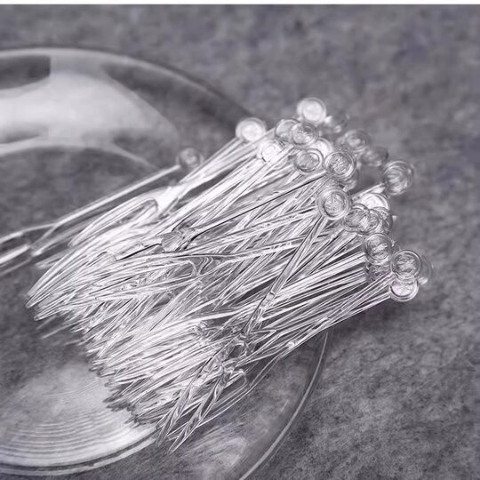 Obstgabel in Lebensmittelqualität, transparente Einweggabel