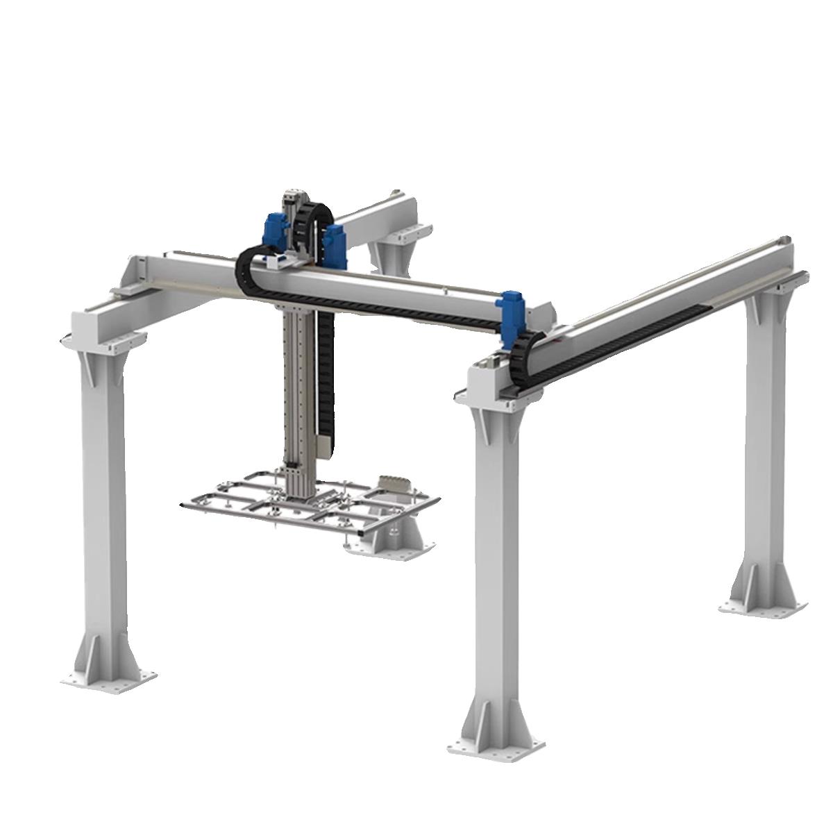 XYZ三轴线性龙门桁架机械抓手齿条导轨龙门滑台模组 地轨机器人 - 图3