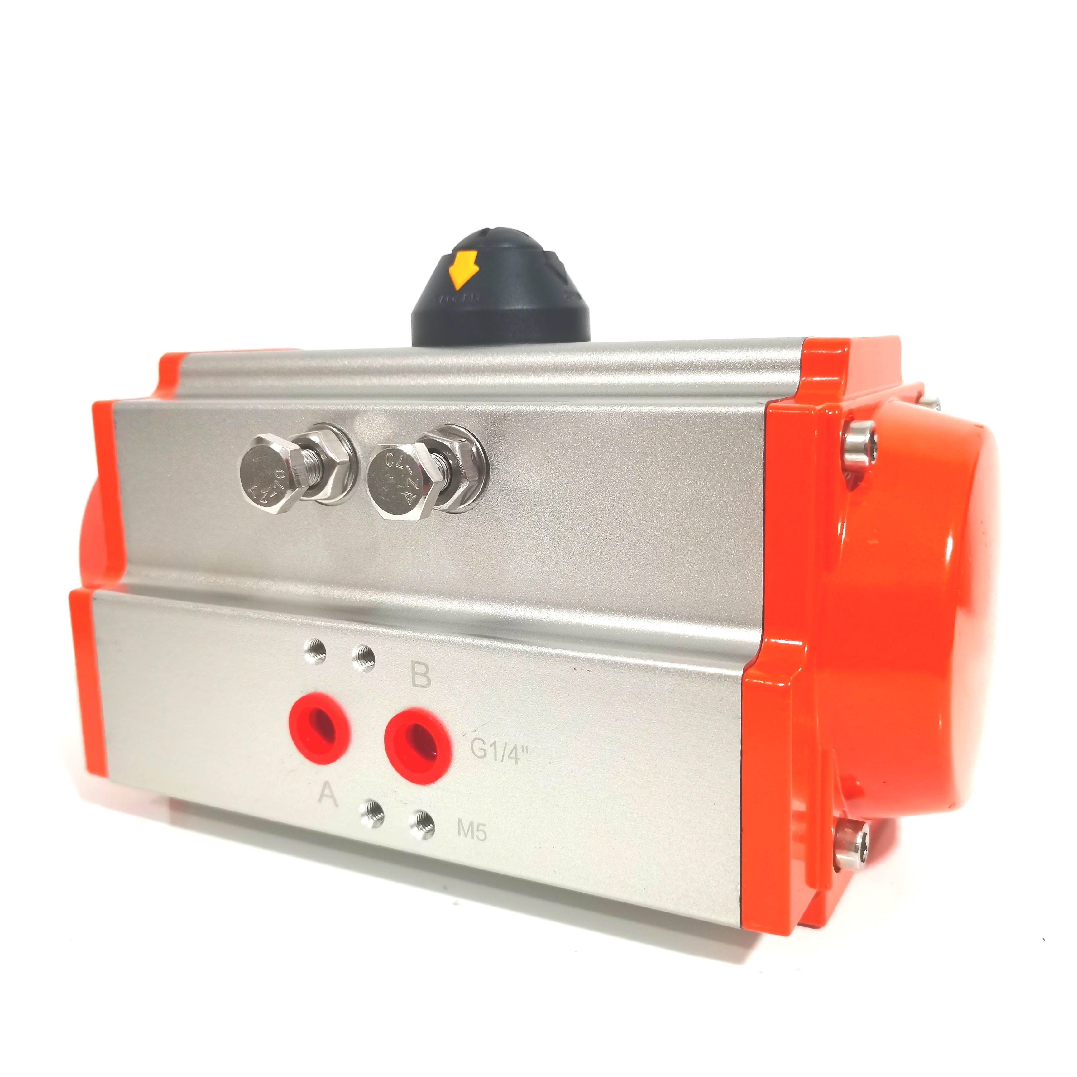 AT气动阀门执行器风阀蝶阀球阀执行器单作用双作用GT气动头气缸 - 图1