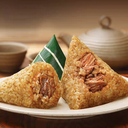 满味识肉粽正宗嘉兴粽子风味五花肉蛋黄肉粽甜粽豆沙蜜枣早餐速食