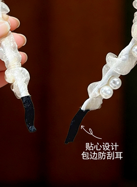 韩版珍珠发卡公主超仙甜美发箍