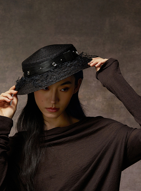 Riotlily/艾特里里奢华酒会系列复古网纱帽2026秋选臻品