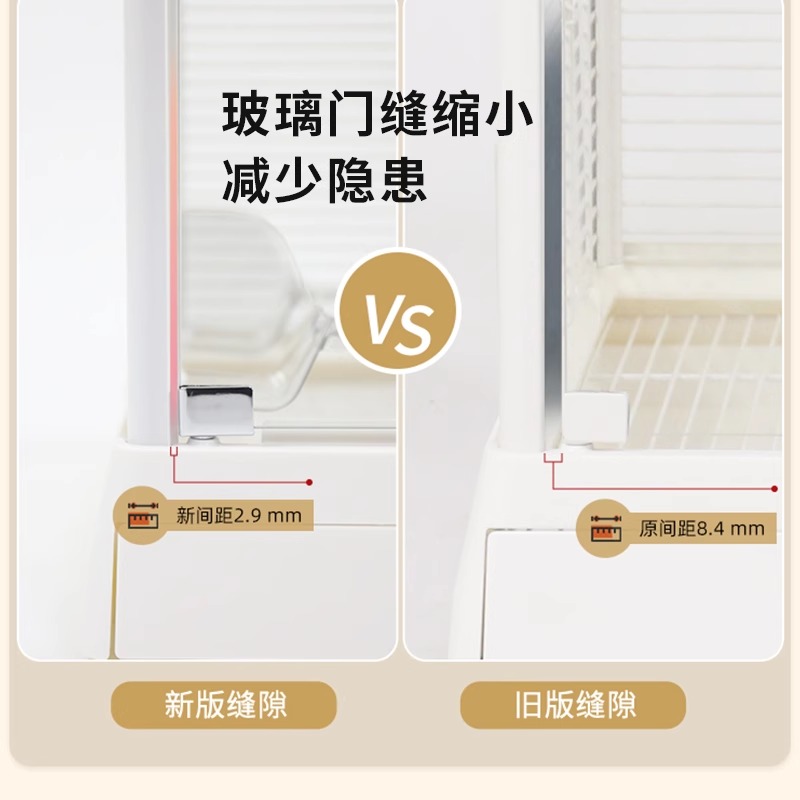 达洋新款鸟笼B6045SS全景玻璃高透明鸟笼子别墅大号豪华鹦鹉笼 - 图2