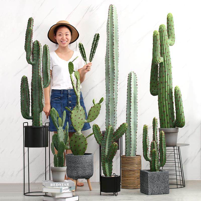 罗曼妈妈北欧仿真植物盆栽假仙人掌大型落地装饰客厅室内盆景绿植,淘宝优惠券,粉丝福利购,淘宝优惠卷