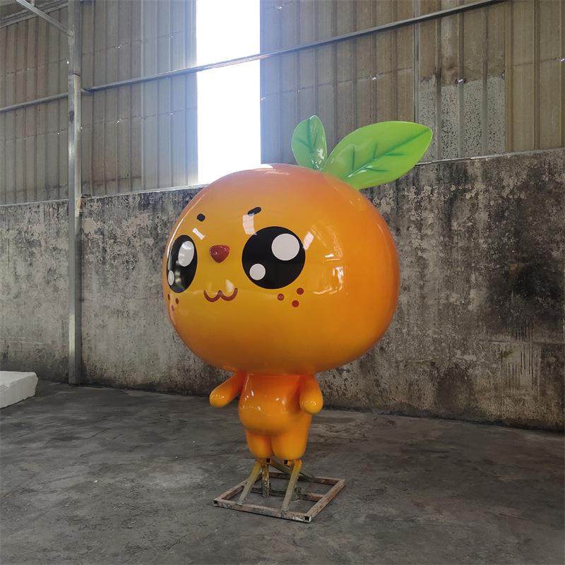 仿真大型水果卡通玻璃钢雕塑三字经橘子橙子公仔户外果园迎宾摆件,淘宝优惠券,粉丝福利购,淘宝优惠卷