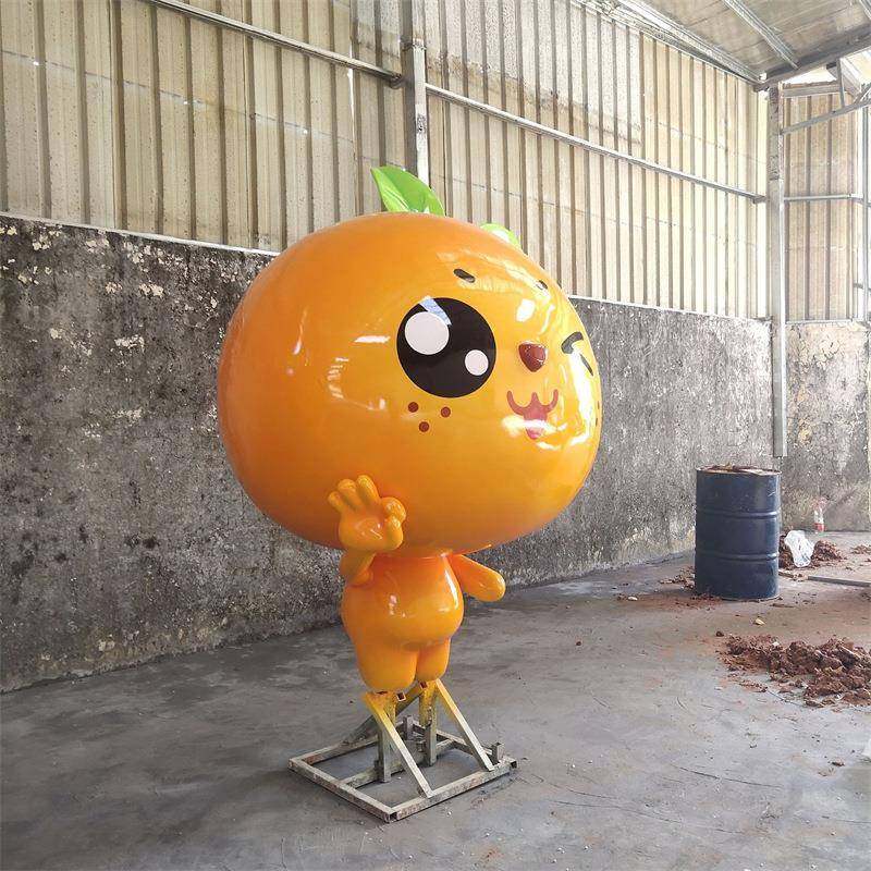 仿真大型水果卡通玻璃钢雕塑三字经橘子橙子公仔户外果园迎宾摆件,淘宝优惠券,粉丝福利购,淘宝优惠卷