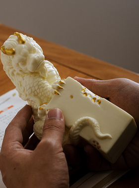 新招财陶瓷盘龙柱卧龙客厅玄关茶室书房办公室装饰品