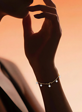 【孙乐言同款】力量钻石自由力量系列手链18K金