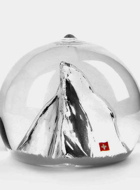 阿尔卑斯雪水晶球瑞士马特洪峰教师节男士创意礼品家居办公