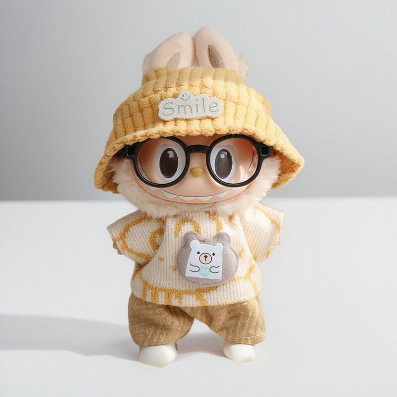 适用拉布布娃衣labubu衣服豆乳哆哆一二三3代17cm甜丝丝黄色欢乐,淘宝优惠券,粉丝福利购,淘宝优惠卷