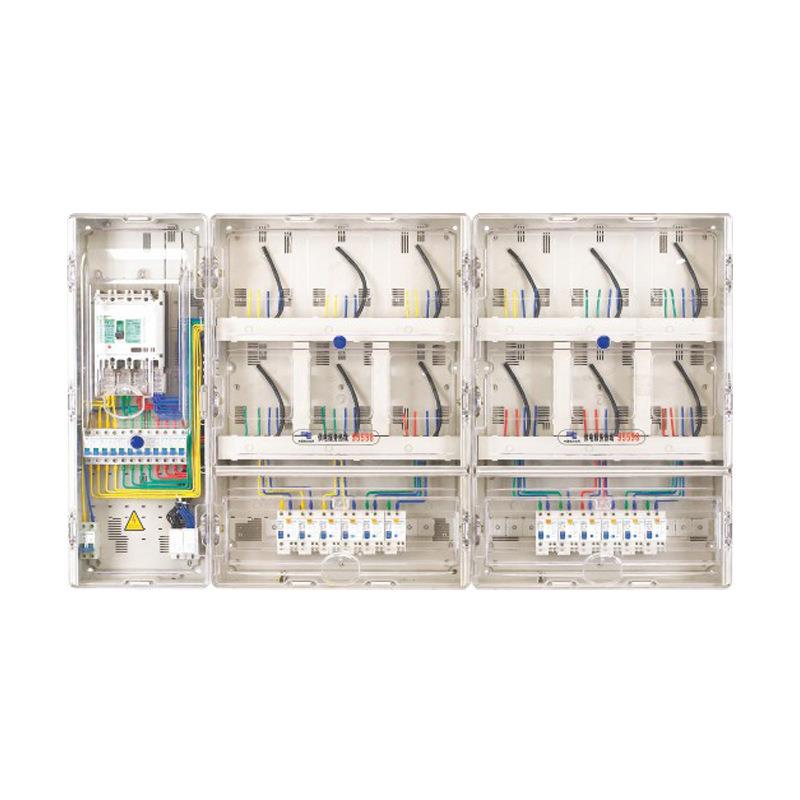 厂家供应南网国网费控单相三相4/6/9/12挂壁PC透明塑料计量电表箱 - 图1