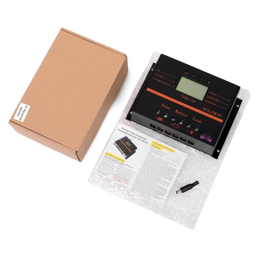 80A12v/24v太阳能控制器光伏太阳能电池板充放电控制器,淘宝优惠券,粉丝福利购,淘宝优惠卷