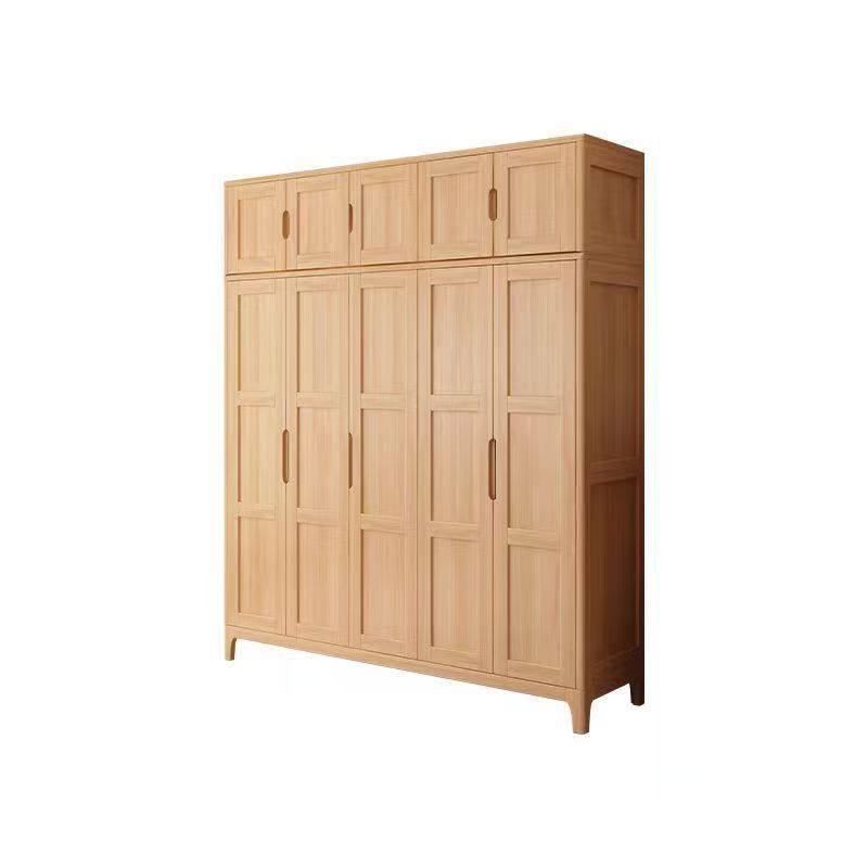 全实木橡胶木北欧风衣柜家用卧室现代简约超大容量多层对开门衣橱,淘宝优惠券,粉丝福利购,淘宝优惠卷