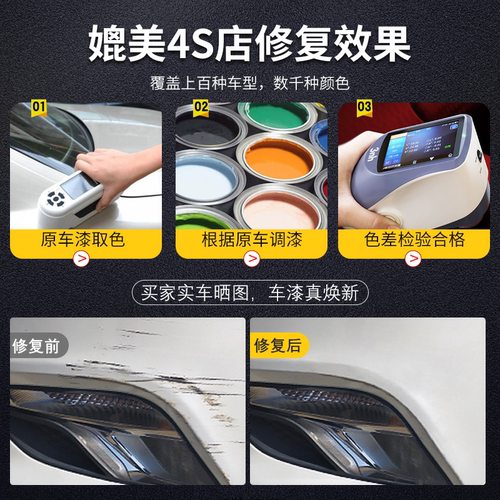 吉利星愿补漆笔松露灰奶盖白划痕蜡点漆笔原车漆划痕修复汽车用品 - 图2