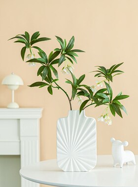 客厅级感软绿植水石榕仿真瓶电视酒柜玄关