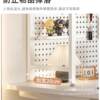 Desktop shelf desk bookshelf desk storage hole board decorative rack computer desk two-layer workstation display shelf