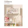Hole board bookshelf movable floor-standing storage rack for home living room multi-layer simple combination student book storage rack