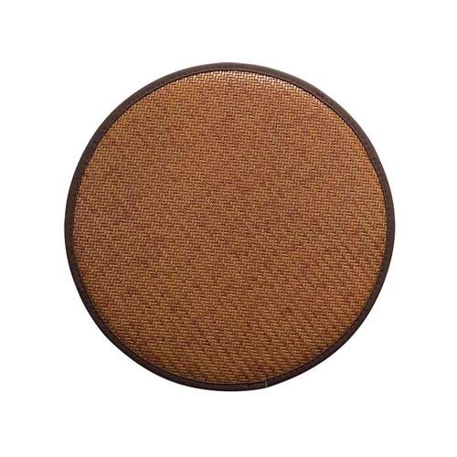 阔邺夏季天凉席凳子套防滑藤席圆凳椅子垫圆形坐垫海绵垫子餐椅垫 - 图3