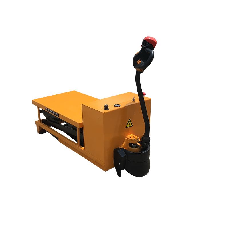 全电动剪叉液压升降平台加厚台面装卸搬运设备移动式重型运输车 - 图3