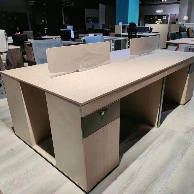 现代简约四人位职员办公桌椅组合现代职工工位屏风卡位员工桌,淘宝优惠券,粉丝福利购,淘宝优惠卷