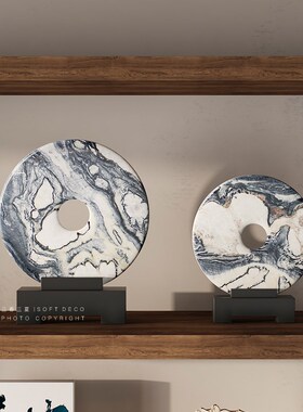 新风客厅书房博古架酒柜级感宋代美学创意软装饰品