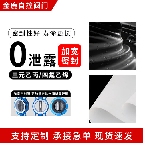 气动对夹式蝶阀D671X-16四氟胶套球磨铸铁不锈钢板DN80 100 150 - 图1