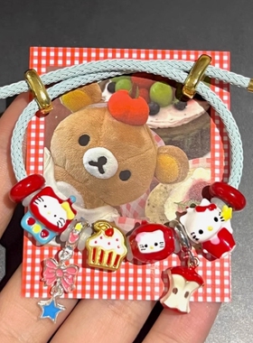 可爱猫咪滴釉手链女夏日多巴胺