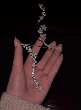 繁花枝叶爆闪长款手环戒指