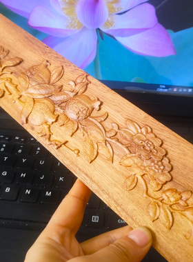 实木家居木雕饰浮雕木板画 榴家俱边木柜门新壁挂画