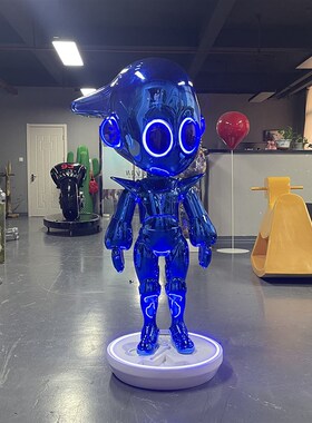 科技感外星落地大器店门口公仔玩偶装饰品物雕塑