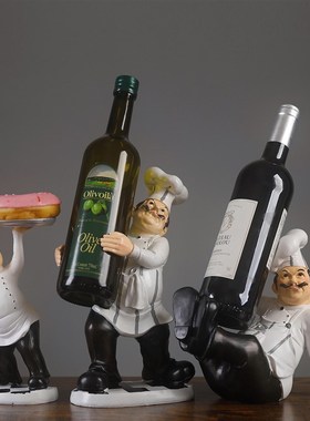 创意树脂工艺品厨师时尚家居装饰酒吧西咖啡馆店摆设