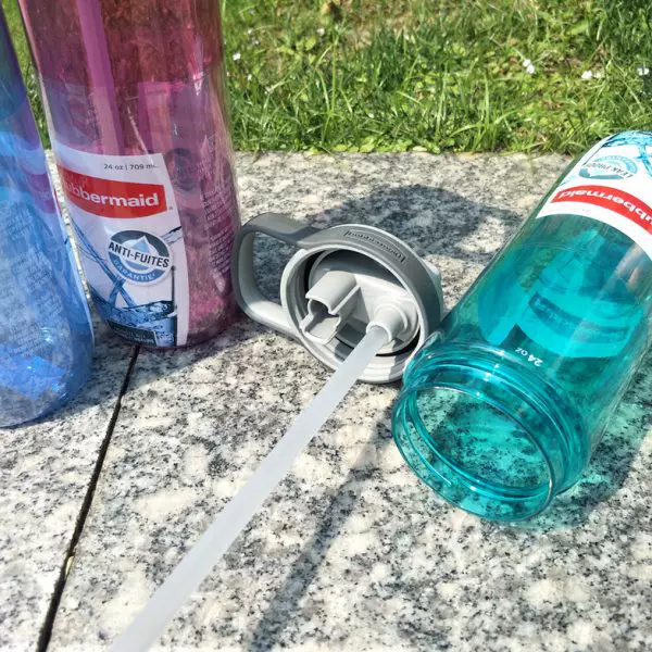 Импорт спортивной переносной герметичной пластиковой соломки со стеклом, США, 709 мл