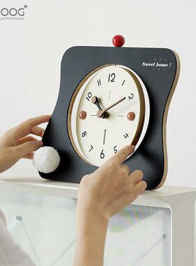 新款书房卧室座钟客厅电视柜酒柜创意时钟装饰品