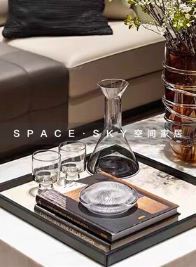 样板间酒柜酒具威士忌杯售楼处水吧台创意玻璃酒具饰品