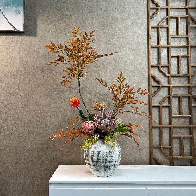 仿真南天竹束客厅玄关摆设假诧寂风艺电视柜大型插装,淘宝优惠券,粉丝福利购,淘宝优惠卷