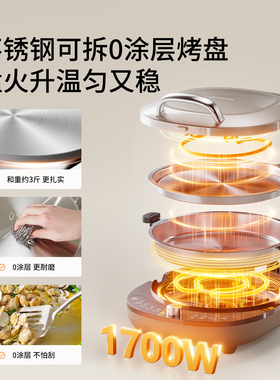 九阳电饼铛加大加深煎烤机烙饼锅