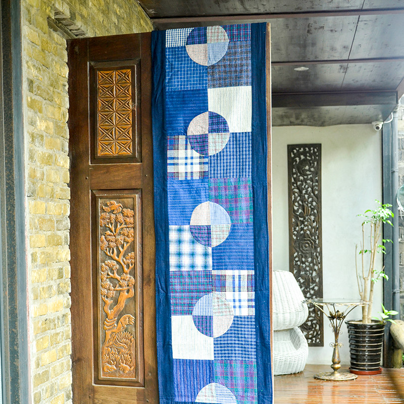 丹凤布艺:中式家居软饰上海手织布方圆土布拼布桌旗粗布床旗柜旗,淘宝优惠券,粉丝福利购,淘宝优惠卷