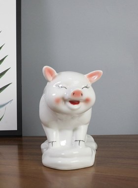 陶瓷鸡十二生肖吉祥家居办公玄关装饰日常桌面送礼摆设工艺品摆件