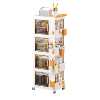 Household book box hole board large capacity folding storage trolley book storage cabinet storage box book organizing box