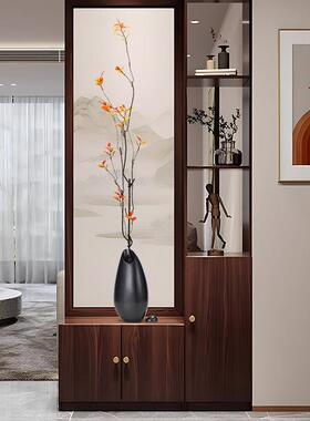 侘寂风时来运转细长花瓶花艺摆件古风客厅入户玄关壁龛电视柜装饰