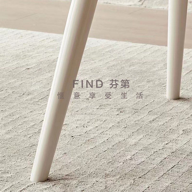 奶油风岩板餐桌意式伸缩方圆两用餐台椅人家用吃饭桌,淘宝优惠券,粉丝福利购,淘宝优惠卷